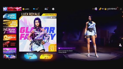 Free Fire New Gold Royale Bundle __  Got New GoldRoyale Fantasia ✨ Glamurosa Bundle