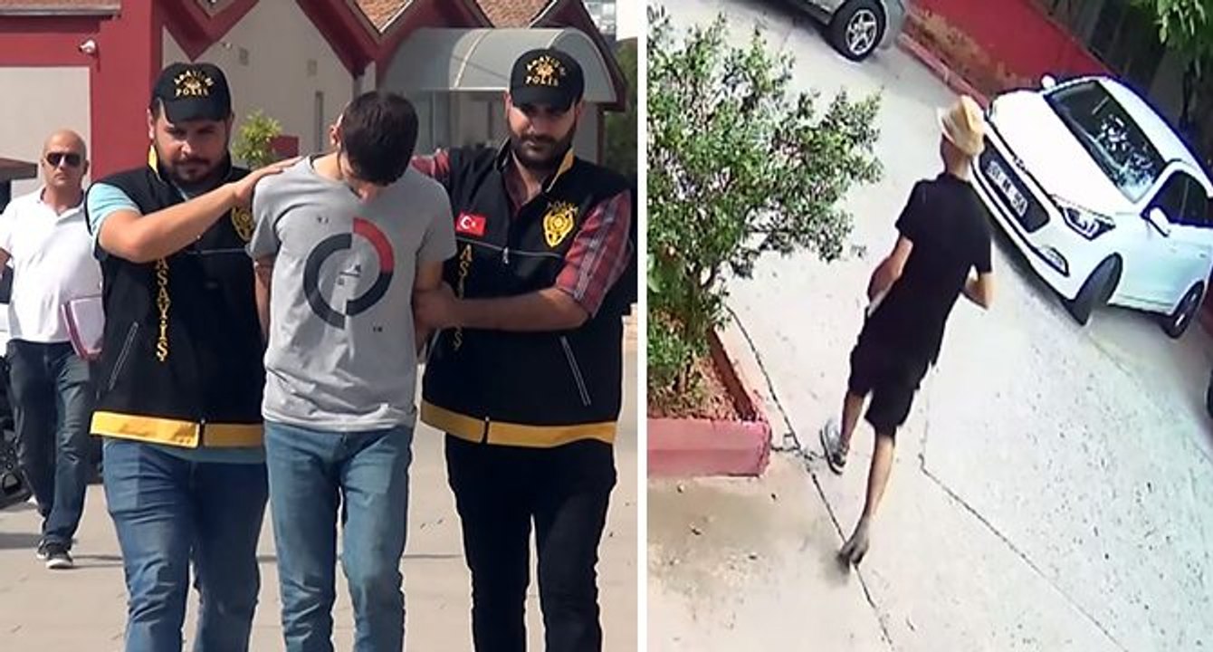 Fötr şapkalı hırsız, kamera görüntüsünden tespit edilip yakalandı