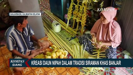 Cerita Suami-Istri di Banjarmasin Usaha Anyaman Pernak-pernik Badudus dari Daun Nipah