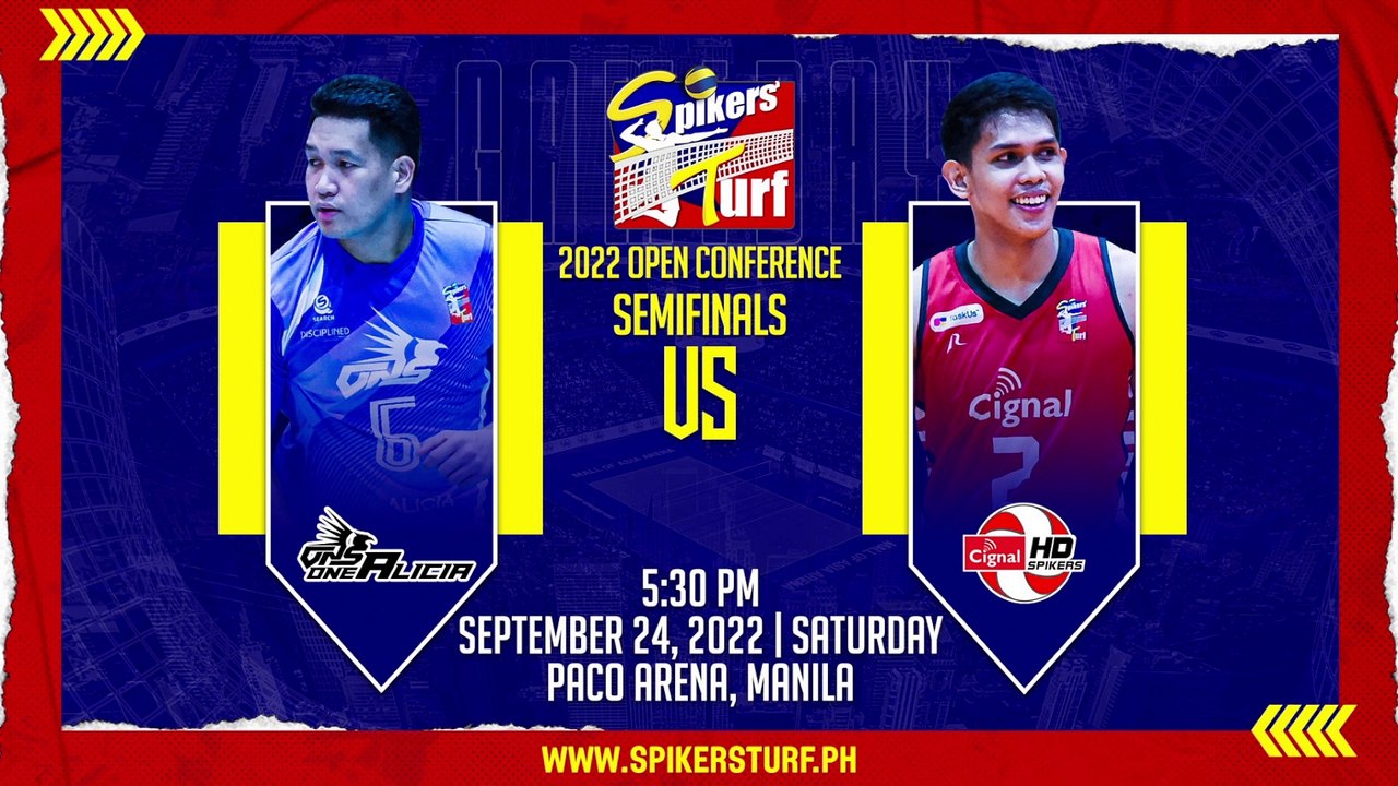 GAME 2 SEPTEMBER 24, 2022 | VNS-ONE ALICA GRIFFINS vs CIGNAL HD SPIKERS | 2022 SPIKERS' TURF S5 OPEN CONFERENCE