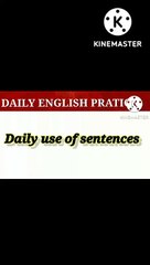 daily use of sentences/ in just 1 minute/ basic english / spoken english