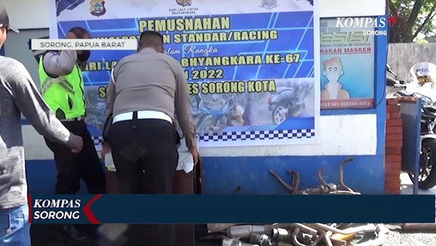 Polres Sorong Kota Terus Tingkatkan Kesadaran Masyarakat Tertib Lalu Lintas
