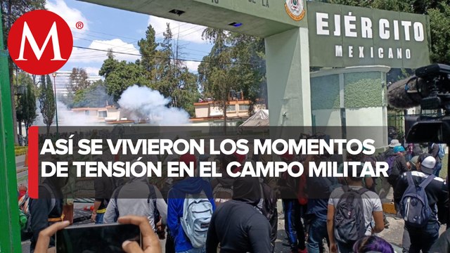 Elementos quedaron heridos por enfrentamiento contra manifestantes por el caso Ayotzinapa