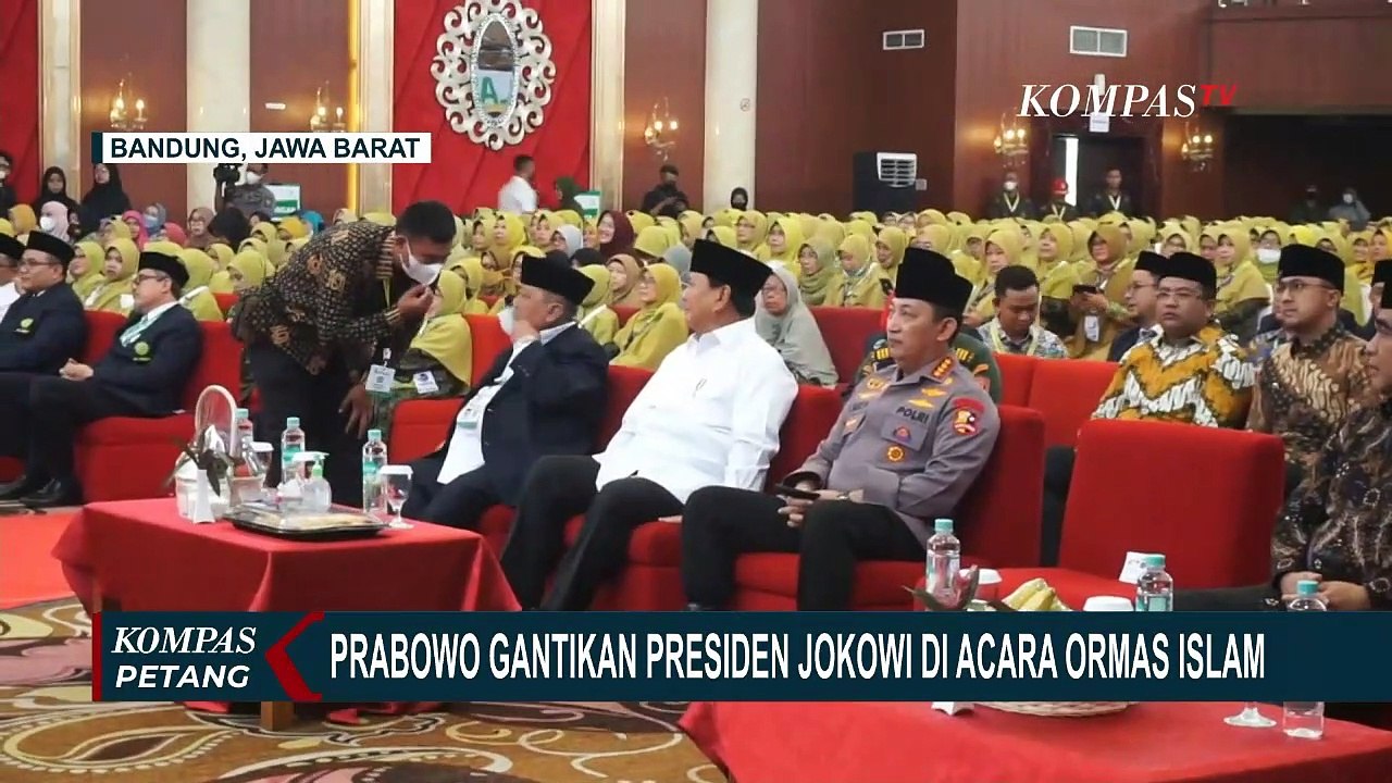 Prabowo Gantikan Presiden Jokowi Hadiri Mukhtamar Persatuan Islam di Bandung