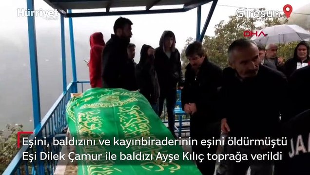 Giresun'da boşanma aşamasındaki eşi tarafından vurulan Dilek Çamur ve kız kardeşi son yolculuklarına uğurlandı
