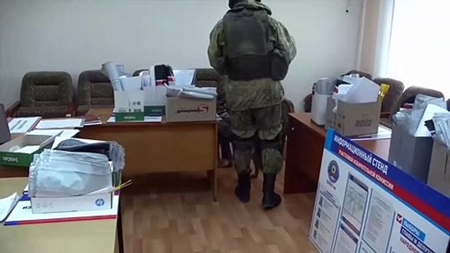 International Mine Action Centre start exploring voting stations designed for referendum on joining Russia to detect explosive remnants in LPR