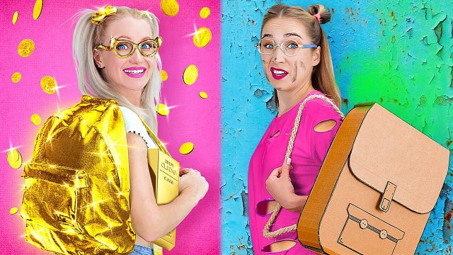 ASTUCES POUR PARENTS RICHES VS PAUVRES __ Conseils ! Objets Chers vs DIY Bon Marché par 123 GO!