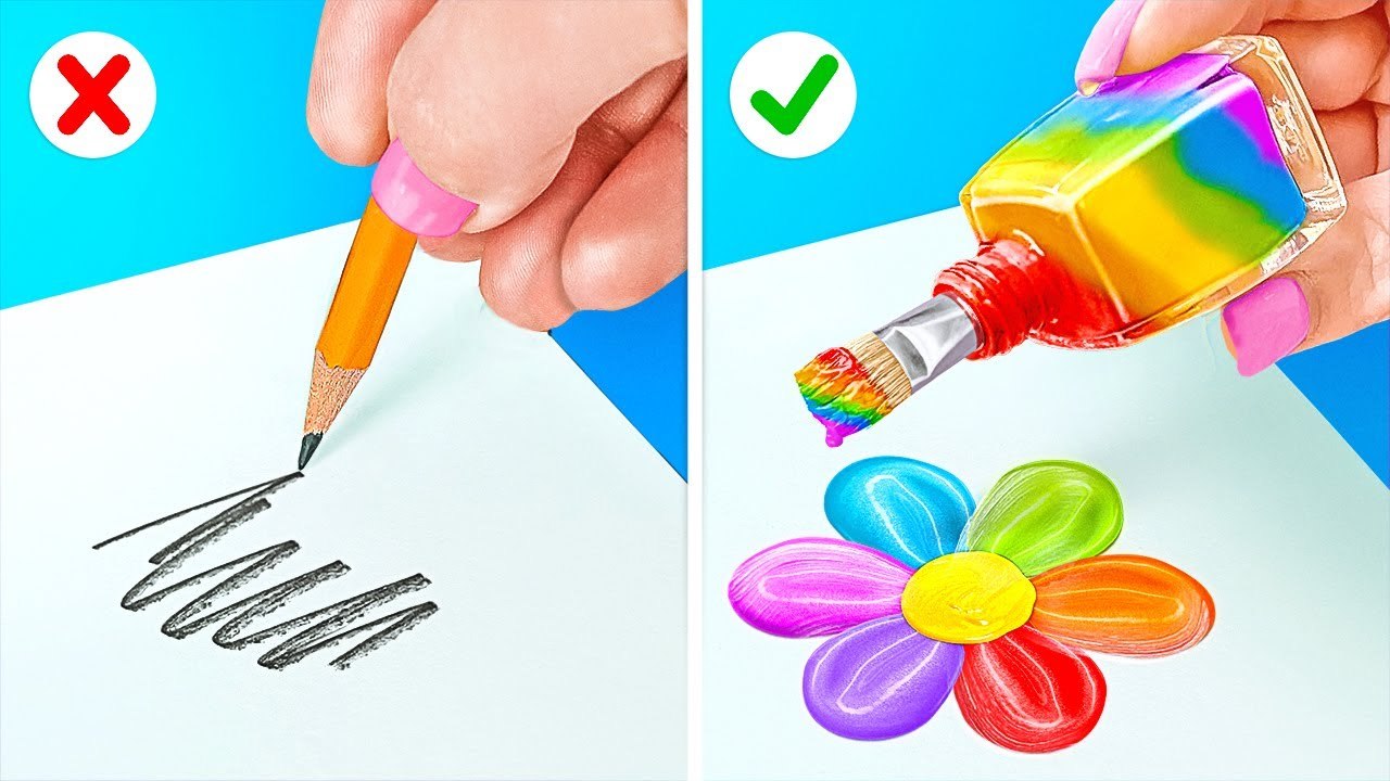COOL ART HACKS AND DIY CRAFTS __ Easy Painting & Drawing Tips and Hacks