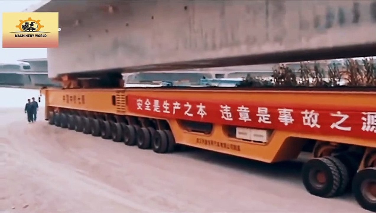 World Amazing Modern Biggest Bridge Construction Machines - Incredible Biggest Oversize Load Truck