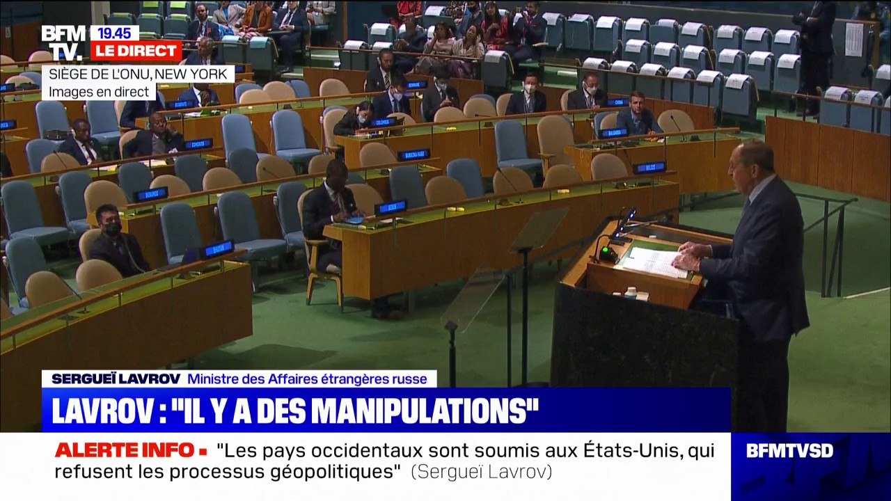 Sergueï Lavrov à l'ONU: "Washington cherche à faire du monde son arrière-cour"