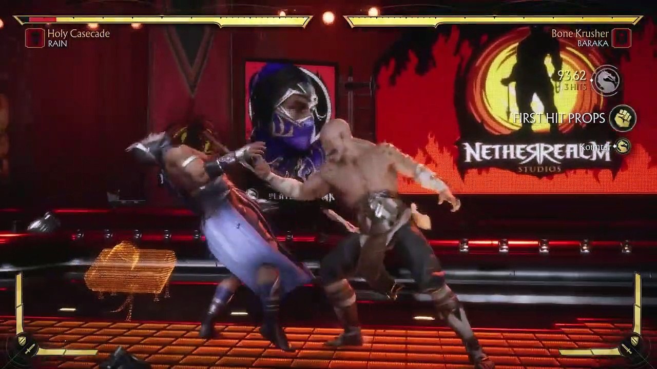 Rain vs Baraka (Hardest AI) - Mortal Kombat 11