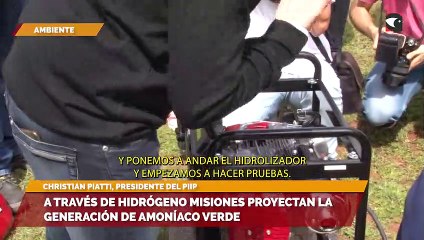 A través de Hidrógeno Misiones proyectan la generación de amoníaco verde
