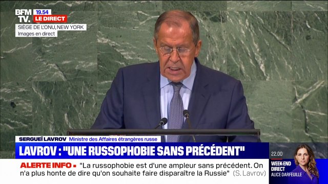 Sergueï Lavrov à l'ONU: L'Ukraine est une monnaie d'échange dans cette guerre menée contre la Russie