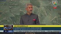 Interviene el canciller indio Subrahmanyam Jaishankar en la ONU