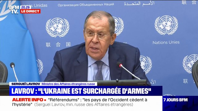 Sergueï Lavrov à l'ONU: On peut voir les États-Unis non pas comme un pays neutre mais comme un pays participant au conflit