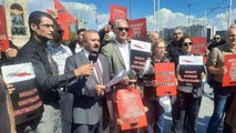 Ermenistan'ın Azerbaycan'a saldırılarını protesto etmek isteyenler Taksim'de toplandı