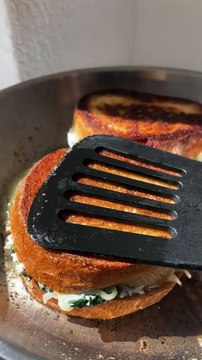 Spinach Fetta Grilled Cheese - Everyday Cooking Recipes #EverydayCookingRecipes