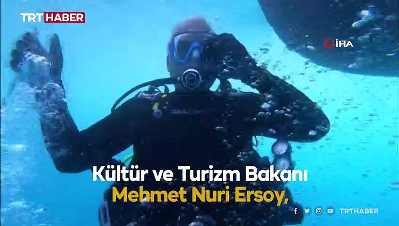 Bakan Ersoy Çanakkale Gelibolu Tarihi Sualtı Parkı'nda anı dalışına katıldı