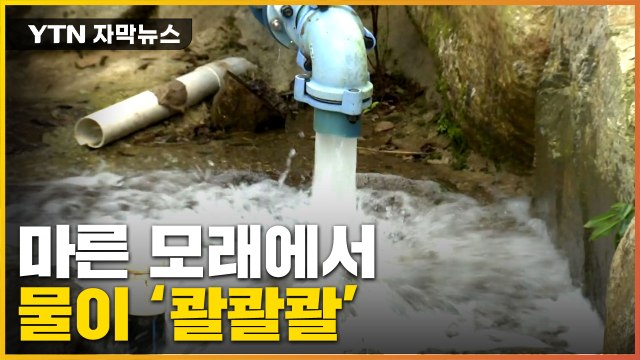 [자막뉴스] 마른 모래에서 물이 '콸콸콸'...어떻게 이런 일이? / YTN