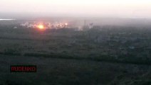 MLRS BM-21 Grad attacks on the Armed Forces of Ukraine on the western outskirts of Donetsk