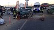 Lastiği patlayan otomobil karşı şeride geçip dehşet saçtı: 1 bebek öldü, 3'ü çocuk 9 kişi yaralandı
