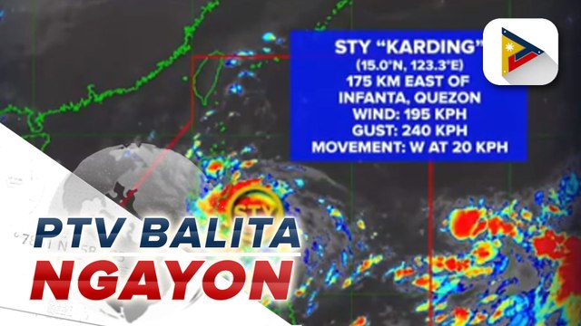 TCWS #5, itinaas na sa Polillo Islands dahil sa Super Typhoon Karding
