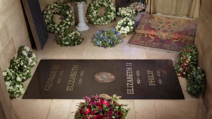 엘리자베스 2세 여왕 윈저성 추모석판 첫 공개 / YTN