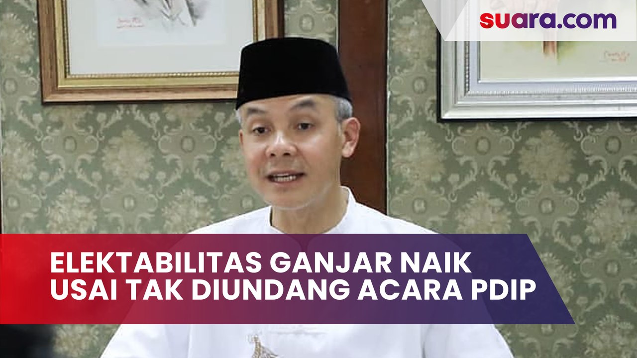 Elektabilitas Ganjar Pranowo Naik Usai Tak Diundang Berbagai Acara PDIP, 'Diuntungkan' Konflik?