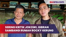 Sering Kritik Jokowi, Gibran Malah Sambangi Rumah Rocky Gerung, Warganet: Lagi Ghibahin Bapakmu?