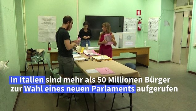 Italiener wählen neues Parlament