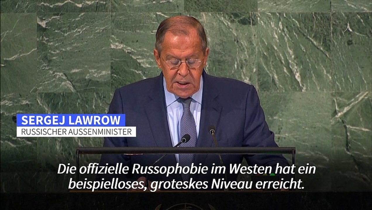 Lawrow: Der Westen will Russland "zerstören und zerschlagen"