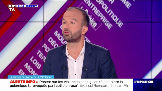 Manuel Bompard sur l'affaire Quatennens: Je ne trouve pas cela normal qu'une affaire judiciaire se retrouve en un claquement de doigts dans la presse