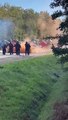 Rennes - Incidents  avec plusieurs dizaines de manifestants veulent empêcher le meeting de Jordan Bardella du Rassemblement National - La police utilise des gaz lacrymogènes