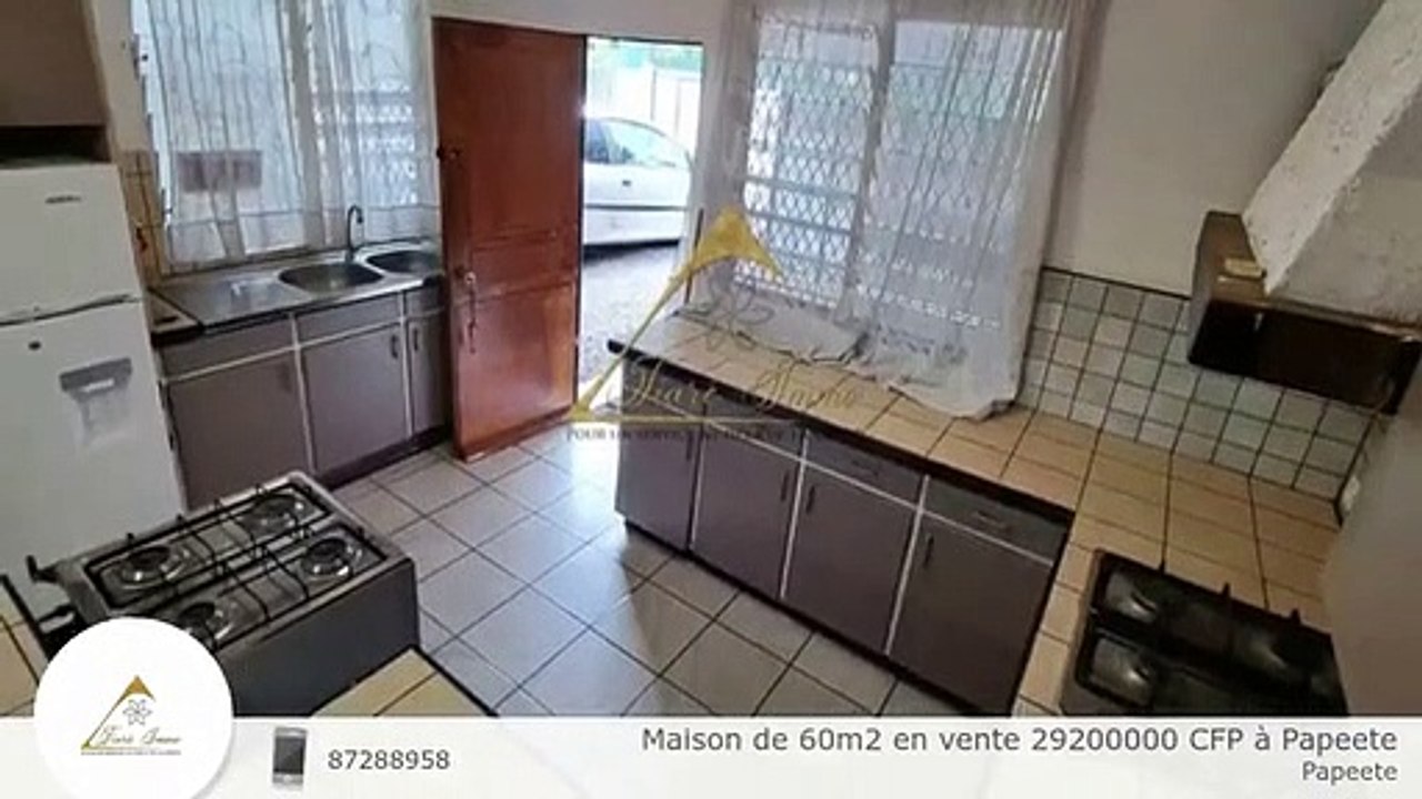 Maison de 60m2 en vente 29200000 CFP à Papeete