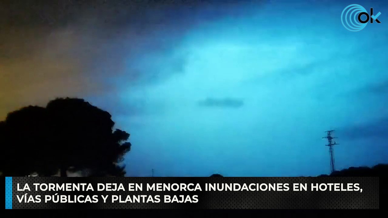 La tormenta deja en Menorca inundaciones en hoteles, vías públicas y plantas bajas