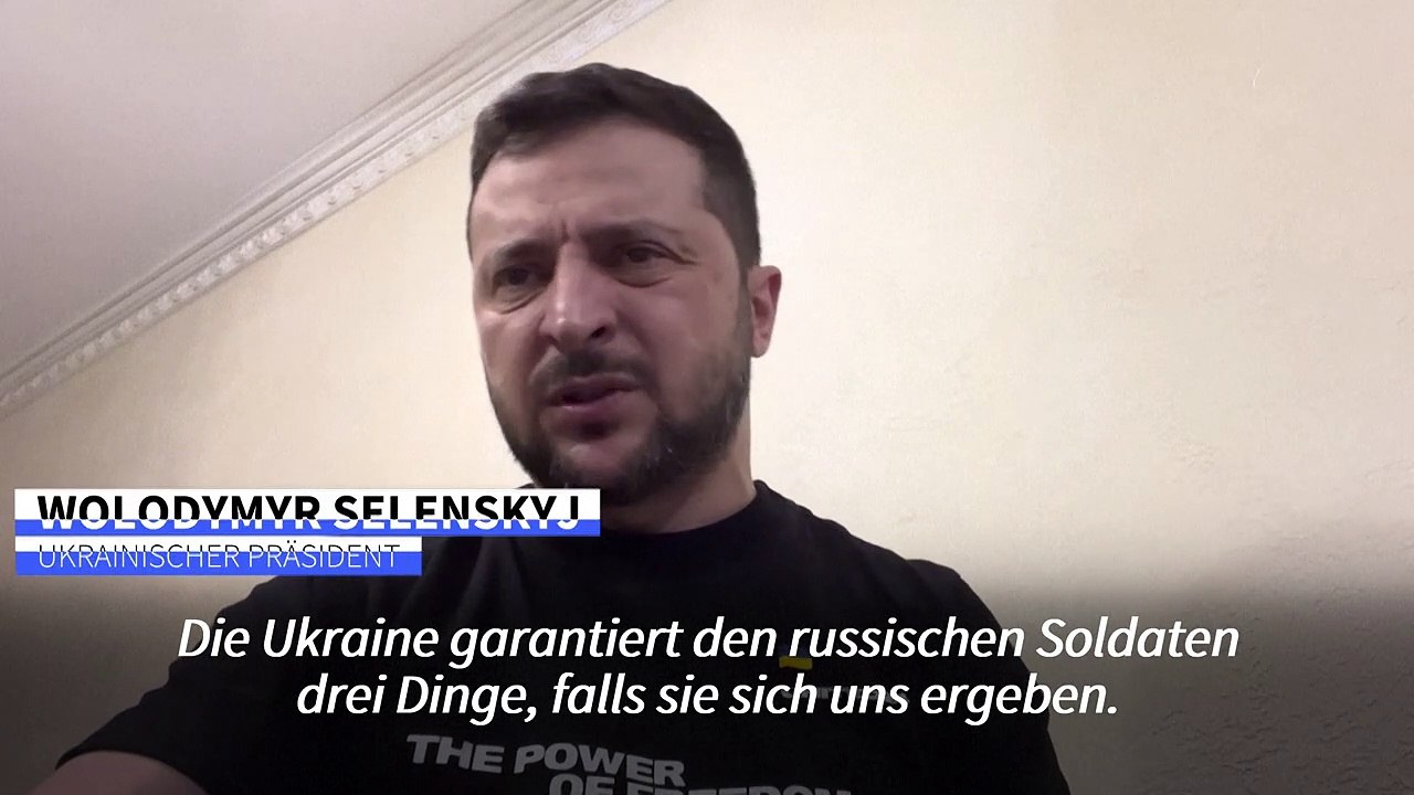 Selenskyj rät russischen Soldaten zum Desertieren