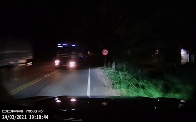 Truck Tries Passing at Wrong Time