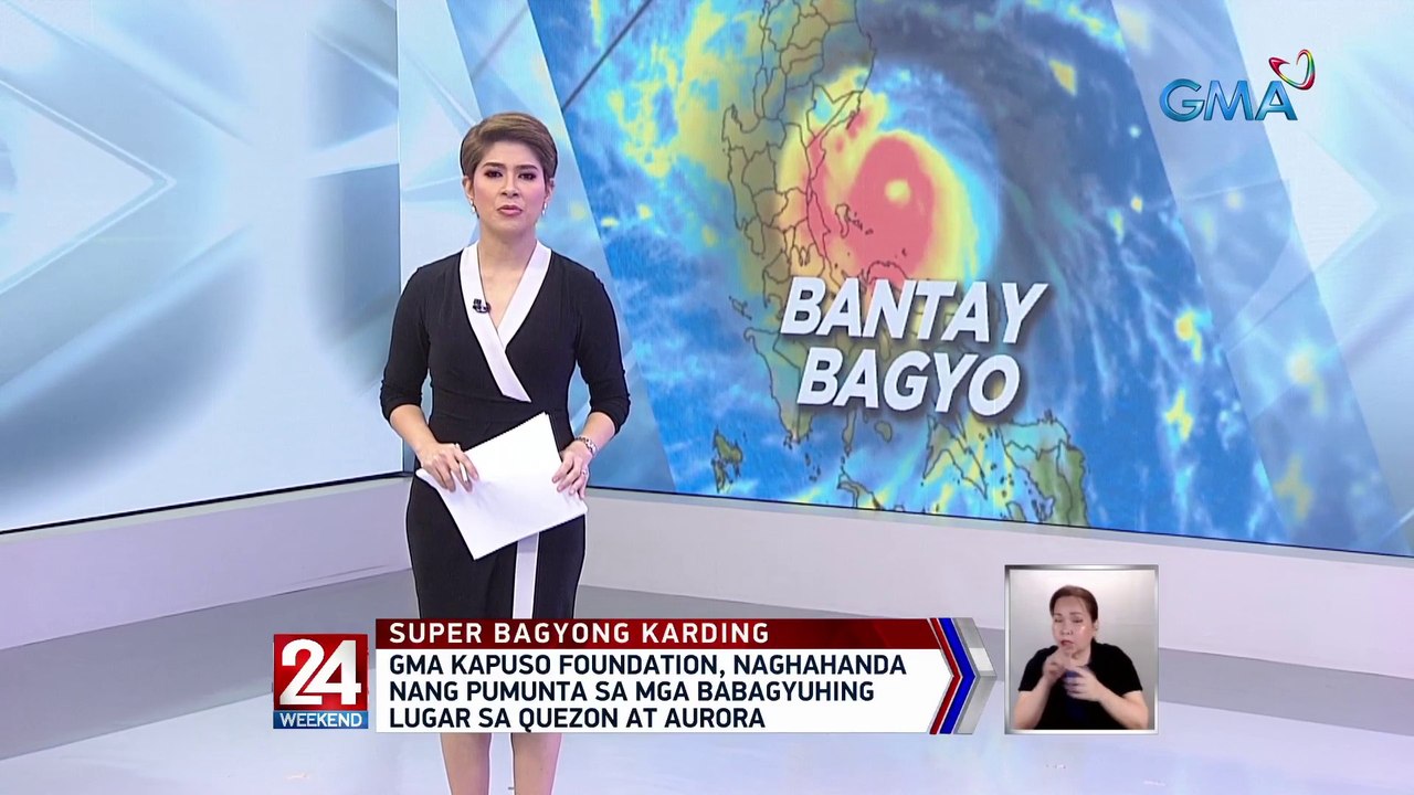 GMA Kapuso Foundation, naghahanda nang pumunta sa mga babagyuhing lugar sa Quezon at Aurora | 24 Oras Weekend
