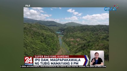 Ipo Dam, magpapakawala ng tubig mamayang 8 PM | 24 Oras Weekend