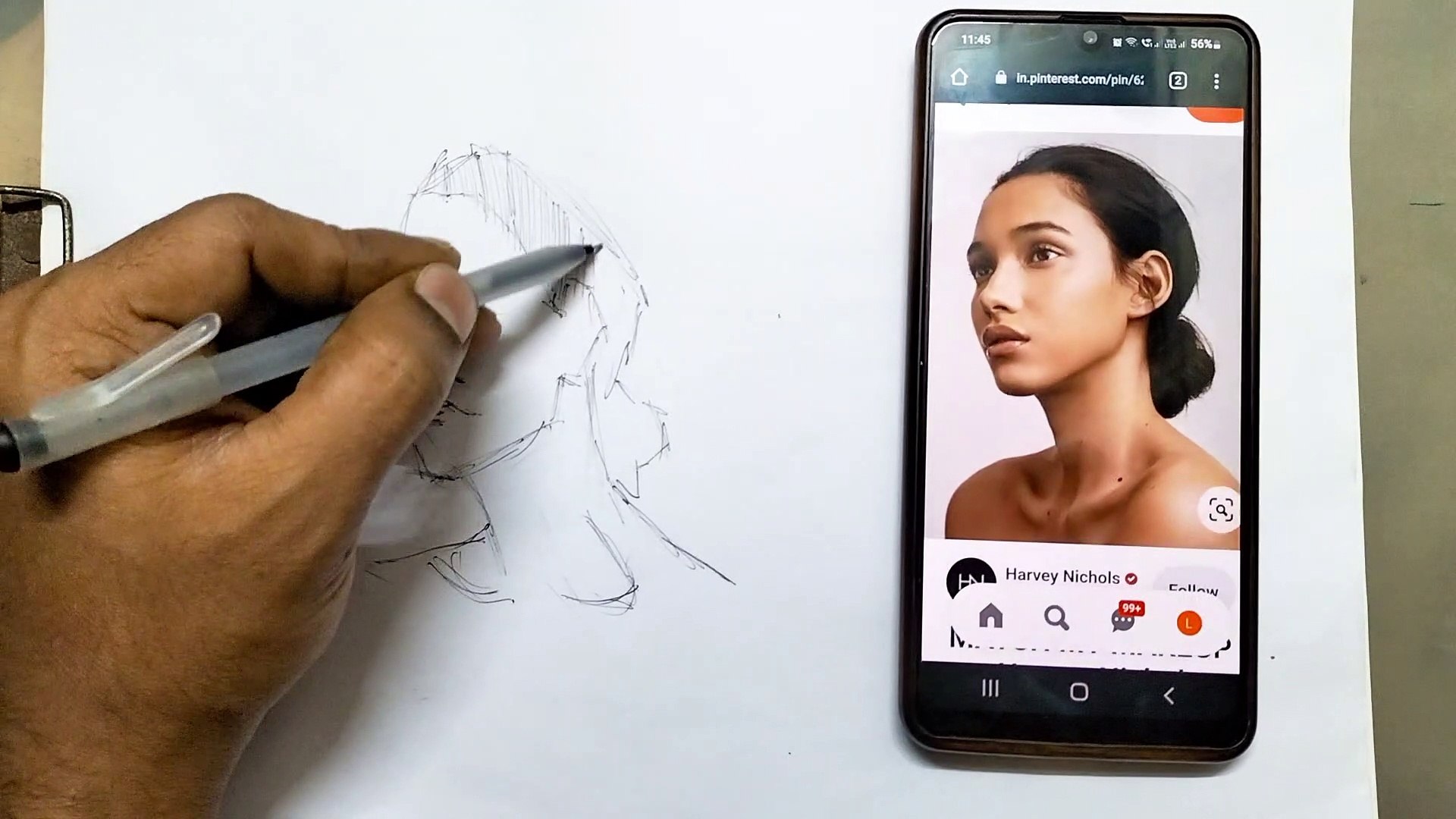 ⁣How To Do Quick Sketching|Secret Of Quick Pen Sketching|Technic To Sketch Fast