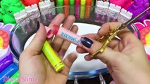 UNICORN slime!!! Mixing makeup, clay and more into GLOSSY slime!!!Satisfying Slime Video #225
