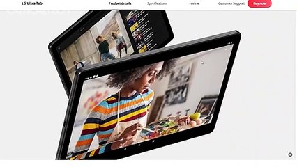 فتح صندوق الحاسوب اللوحي LG Ultra Tab