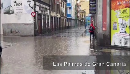 Vídeo de las consecuencias del ciclón Hermine en Gran Canaria el domingo 25 de septiembre de 2022