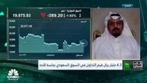 تاسي السعودي يسجل أكبر خسائر يومية في 3 أشهر ويفقد نحو 300 نقطة