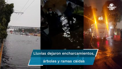 Lluvias del sábado en CDMX dejan seis encharcamientos