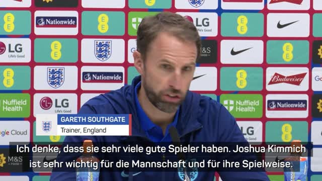Vor Klassiker: Southgate mit Extralob für Kimmich