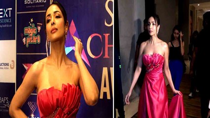 Malaika Arora Pink Lotus Dress में पहुंची Indian Saga Achievement Awards में, दिखीं बेहद खूबसूरत!
