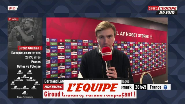 Giroud titulaire contre le Danemark, Varane sur le banc - Foot - Ligue des nations - Bleus