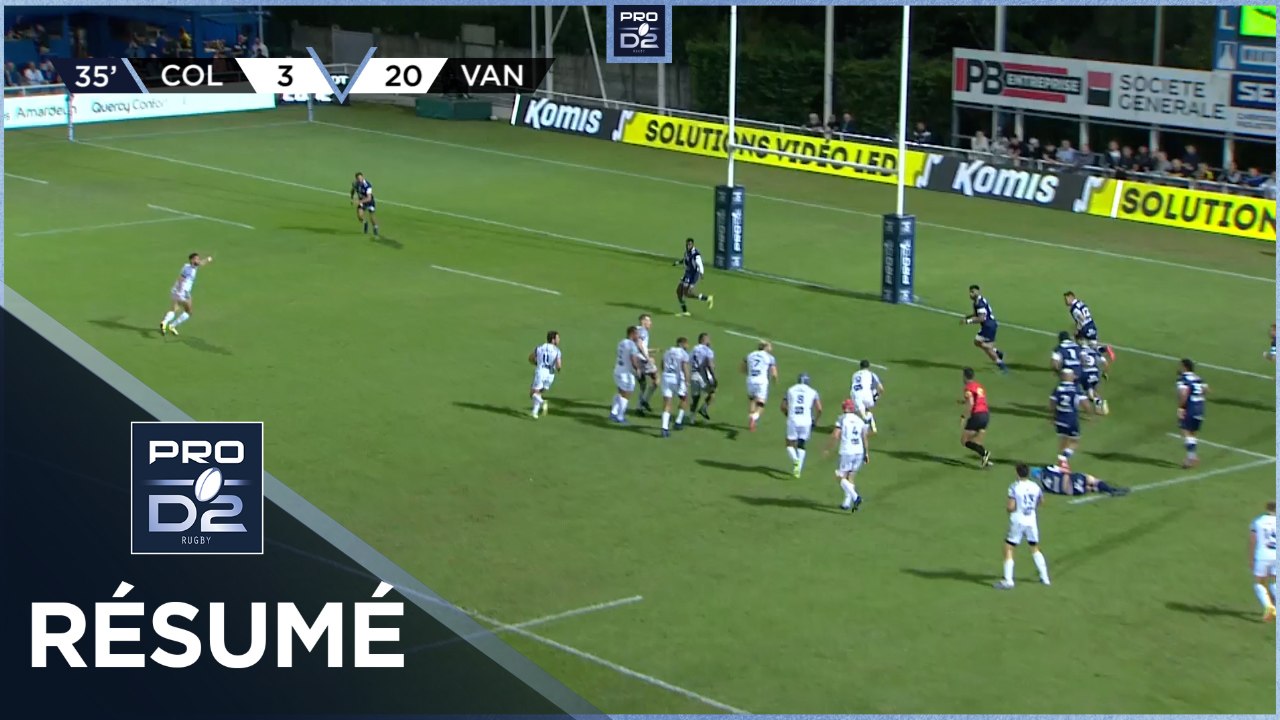 PRO D2 - Résumé Colomiers Rugby -RC Vannes : 27-30 - J05 - Saison 2022/2023