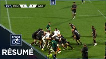 PRO D2 - Résumé Rouen Normandie Rugby-SU Agen: 13-16 - J05 - Saison 2022/2023